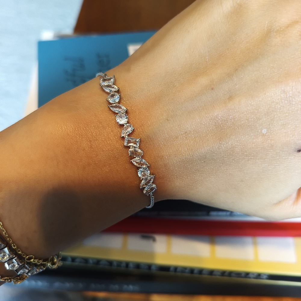 Multi-shaped Diamond Bracelet - Picture 4 of 4